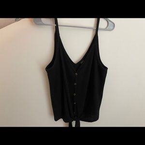 Wild fable button tank with tie